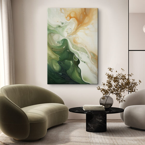 Wervelende kleuren omarmen abstracte schoonheid Canvas Schilderijen Wervelende kleuren omarmen abstracte schoonheid