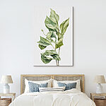 Canvas Schilderijen Elegante Groene Bladeren Kunst