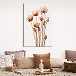 Canvas Schilderijen Groep bloemen met knoppen