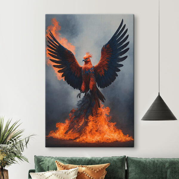 Vogel met gespreide vleugels Canvas Schilderijen Vogel met gespreide vleugels