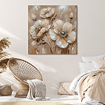 Canvas Schilderijen Elegante bloemenharmonie in de kunst