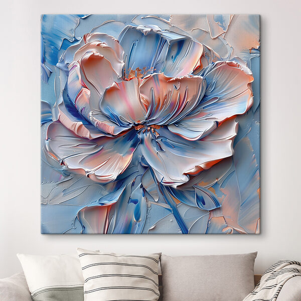 Bloei in koele tinten Canvas Schilderijen Bloei in koele tinten