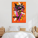 Canvas Schilderijen Schilderij van een kat
