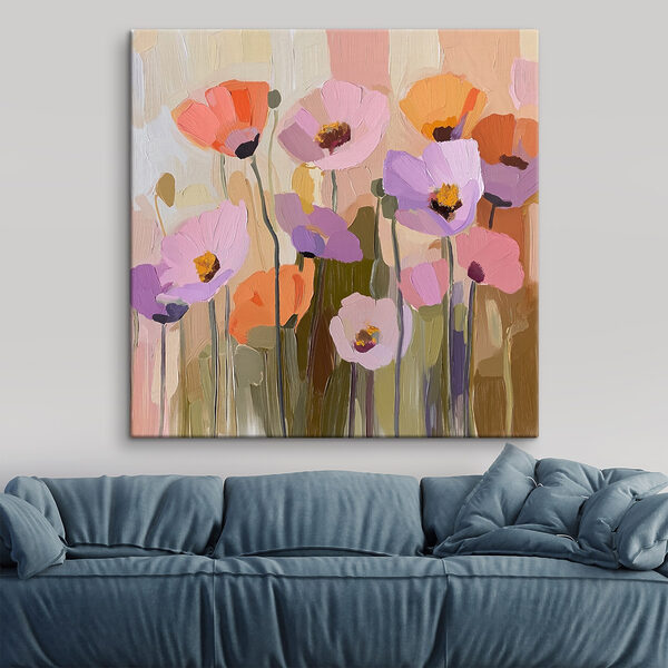 Schilderen van bloemen Canvas Schilderijen Schilderen van bloemen