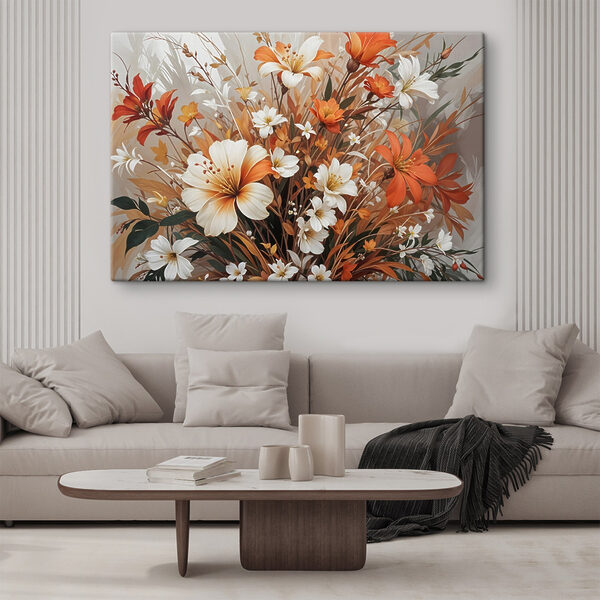 Boeket bloemen Canvas Schilderijen Boeket bloemen