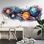 Fotobehang Planeten en sterren in de ruimte