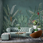 Fotobehang Behang met planten en bloemen