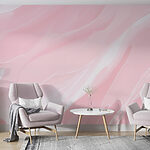 Fotobehang Roze en witte swirls