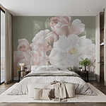 Fotobehang Elegante rozen in zachte pasteltinten