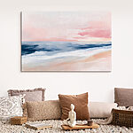 Canvas Schilderijen Schilderij van een strand