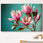 Canvas Schilderijen Bloemen van lente elegantie