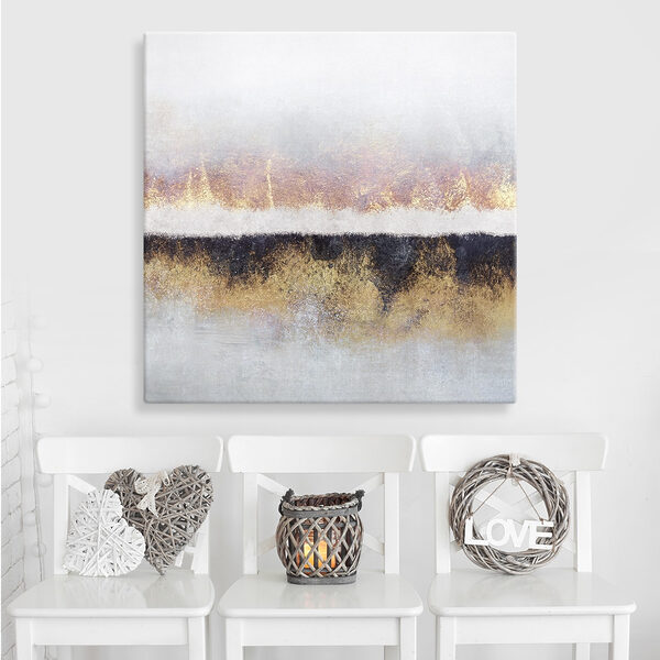 Sfeervol licht over rustige tinten Canvas Schilderijen Sfeervol licht over rustige tinten