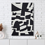 Canvas Schilderijen Zwart-wit patroon