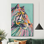 Canvas Schilderijen Schilderij van een tijger