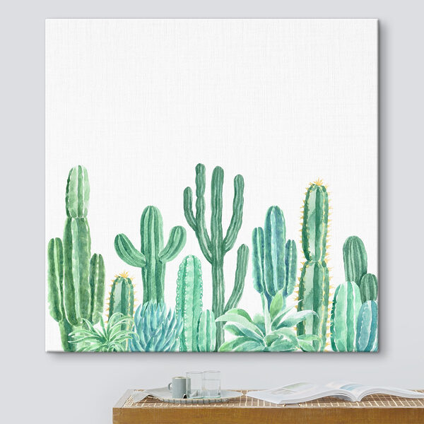 Groep cactussen en vetplanten Canvas Schilderijen Groep cactussen en vetplanten