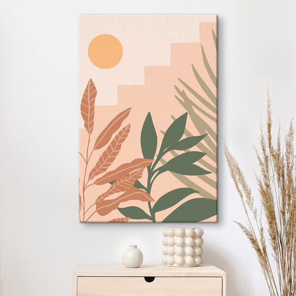 Zonsopgang in moderne stedelijke jungle Canvas Schilderijen Zonsopgang in moderne stedelijke jungle