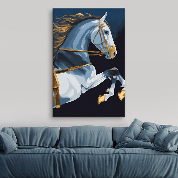 Schilderij van een paard Canvas Schilderijen Schilderij van een paard