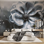 Fotobehang Elegante bloei in zachte monochrome tinten