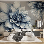 Fotobehang Elegante bloemen in zachte tinten