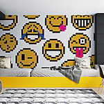 Fotobehang Groep gele smiley's