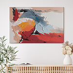 Canvas Schilderijen Levendige tinten in abstracte expressie