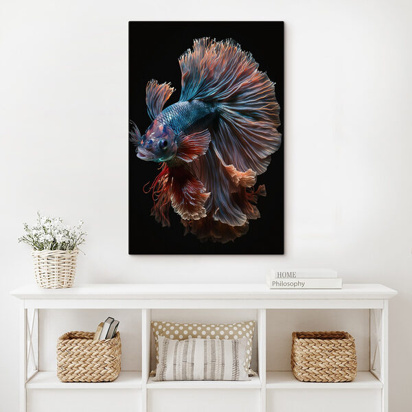 Vissen met een grote staart Canvas Schilderijen Vissen met een grote staart