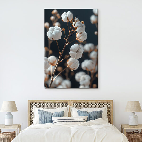 Delicate bloemen op sierlijke stelen Canvas Schilderijen Delicate bloemen op sierlijke stelen