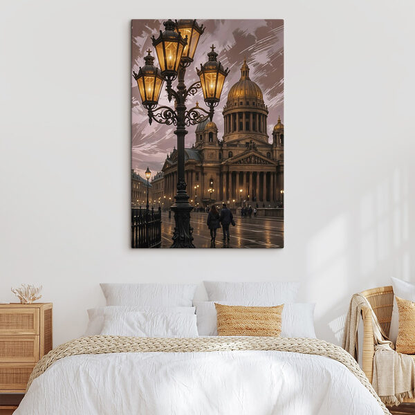 Groot gebouw met een koepel en zuilen Canvas Schilderijen Groot gebouw met een koepel en zuilen