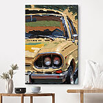 Canvas Schilderijen Klassieke auto met vintage charme