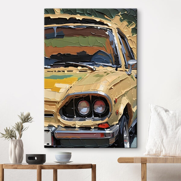 Klassieke auto met vintage charme Canvas Schilderijen Klassieke auto met vintage charme