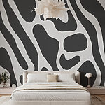 Fotobehang Abstract monochroom golfpatroonontwerp.