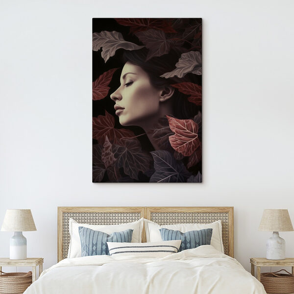 Sereniteit te midden van herfstbladeren Canvas Schilderijen Sereniteit te midden van herfstbladeren