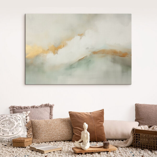 Schilderij van een bergketen Canvas Schilderijen Schilderij van een bergketen