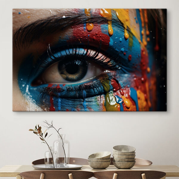 Levendige kleuren transformeren het oog’s schoonheid Canvas Schilderijen Levendige kleuren transformeren het oog’s schoonheid
