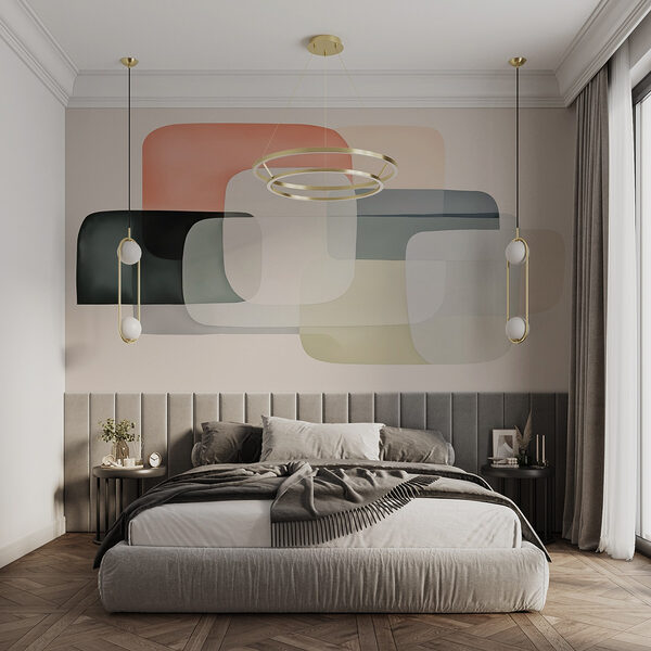 Groep rechthoeken met verschillende kleuren Fotobehang Groep rechthoeken met verschillende kleuren