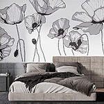 Fotobehang Groep bloemen met knoppen