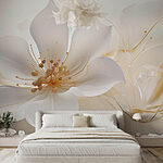 Fotobehang Delicate bloem met elegante details