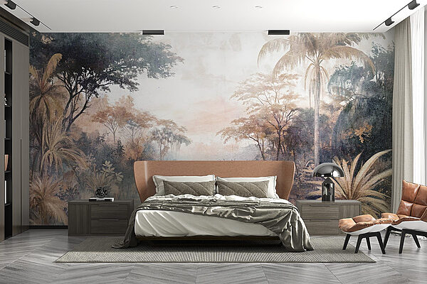 Fotobehang Rivier met bomen en planten (Artikelnummer: w08460) Fotobehang Fotobehang Rivier met bomen en planten (Artikelnummer: w08460)