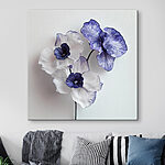 Canvas Schilderijen Delicaat bloemstuk in zachte tinten