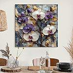Canvas Schilderijen Delicate orchideeën in zachte tinten