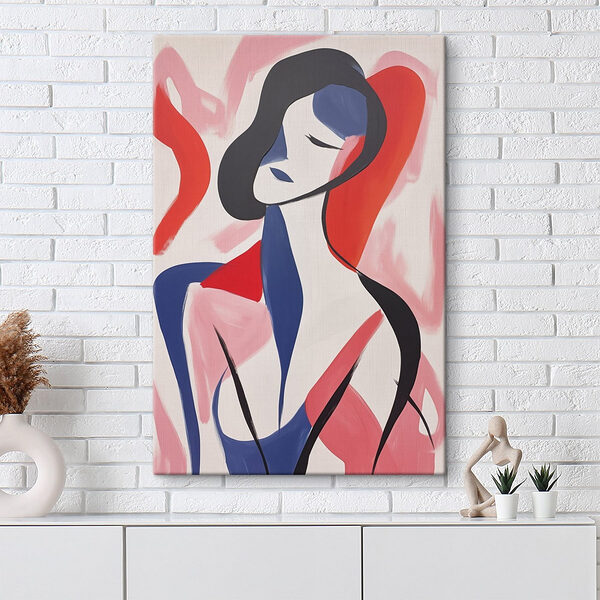 Schilderij van een vrouw Canvas Schilderijen Schilderij van een vrouw