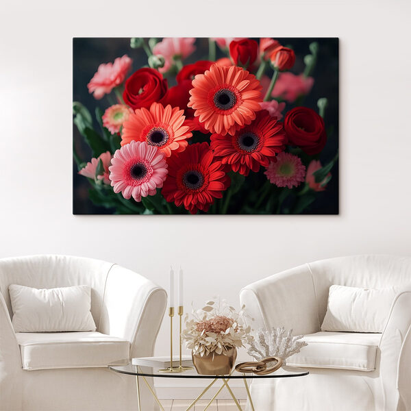 Boeket bloemen Canvas Schilderijen Boeket bloemen