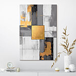 Canvas Schilderijen Dynamisch samenspel van kleuren en texturen