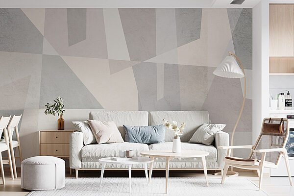 Witte en grijze achtergrond Fotobehang Witte en grijze achtergrond