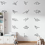 Fotobehang Groep origami dieren