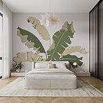 Fotobehang Plant met bladeren