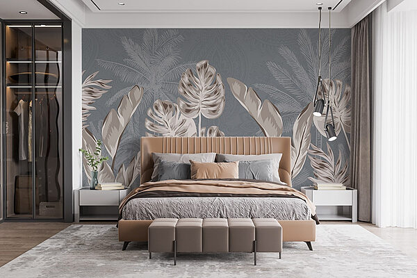 Natuurlijke elegantie ontmoet serene achtergronden Fotobehang Natuurlijke elegantie ontmoet serene achtergronden