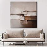 Canvas Schilderijen Abstracte lagen in zachte tinten