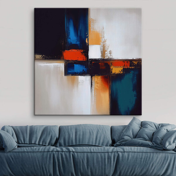 Schilderij van een kruis Canvas Schilderijen Schilderij van een kruis