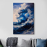 Canvas Schilderijen Grote golf in de oceaan